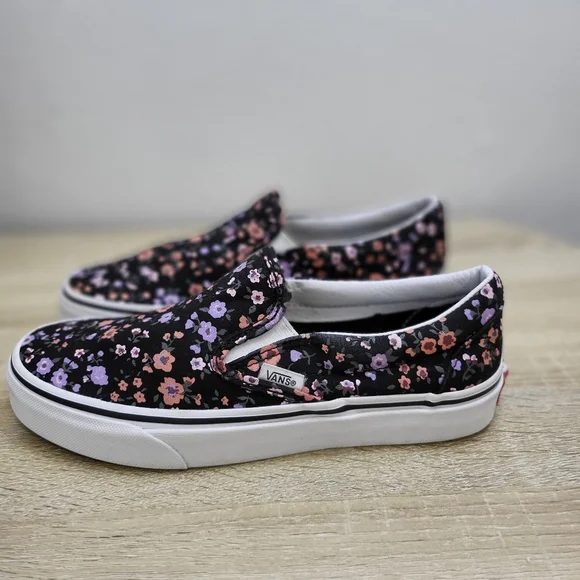 Vans Black and White Slip-On Sneakers - Picture 9 of 10